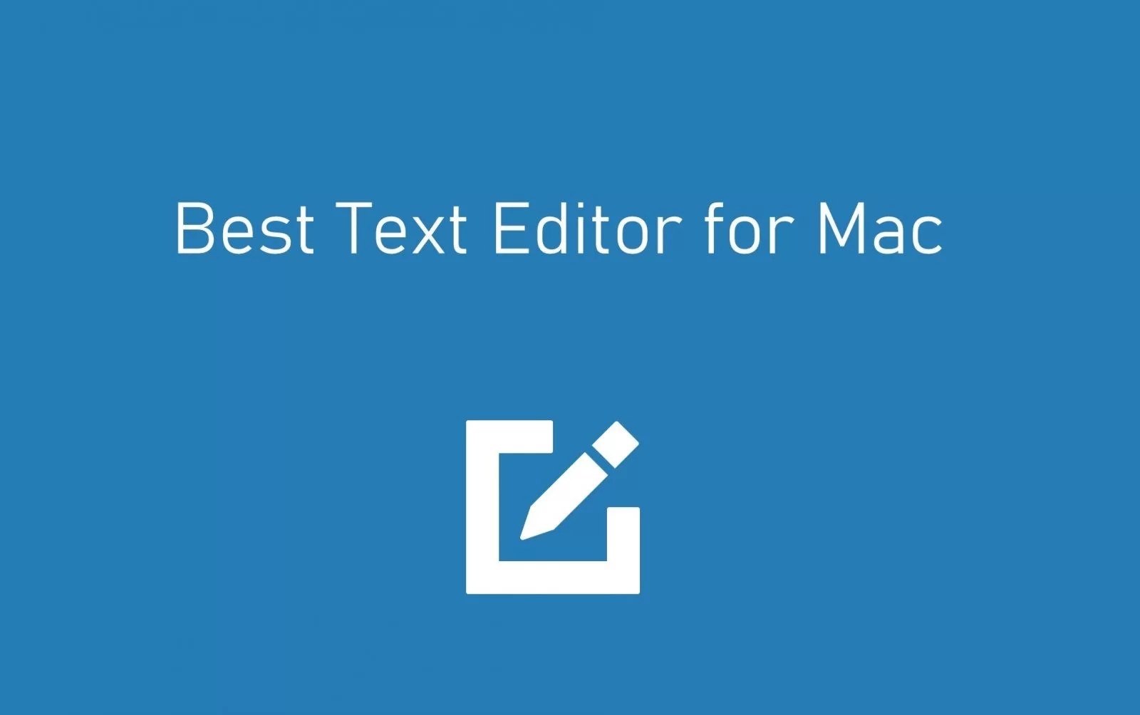 free best text editors for programming in mac