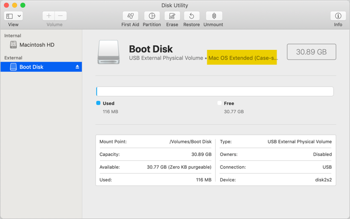 format usb drive for mac